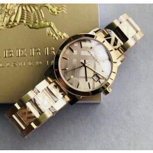 BURBERRY BU9145 WOMEN'S WATCH GOLD BRACELET GOLD DIAL GOLD CASE