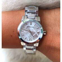 BURBERRY BU9200 WOMEN'S WATCH SILVER BRACELET SILVER DIAL SILVER CASE