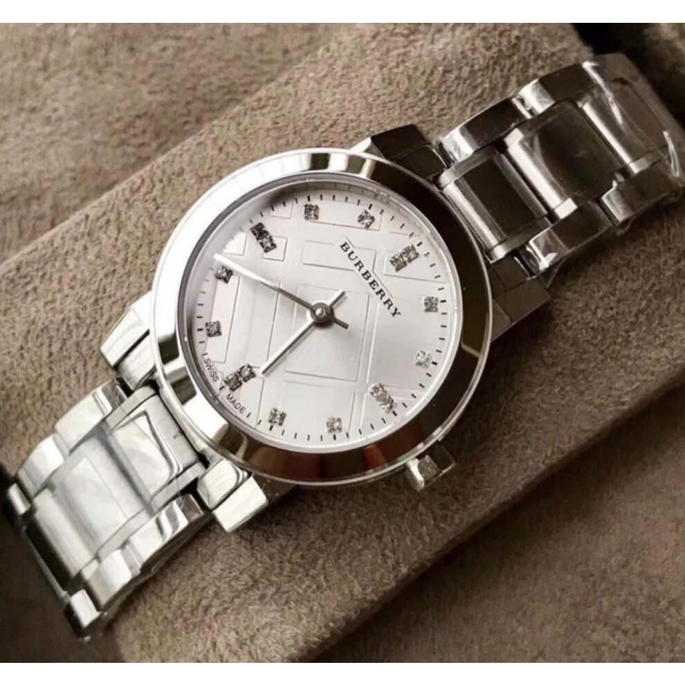 BURBERRY BU9213 WOMEN'S WATCH SILVER BRACELET SILVER DIAL SILVER CASE