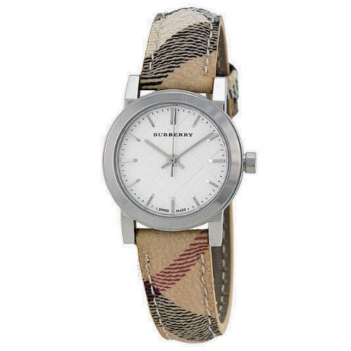 Burberry BURBERRY BU9222 WOMENS WATCH MULTICOLOUR STRAP SILVER DIAL SILVER CASE 1