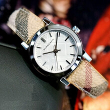BURBERRY BU9222 WOMENS WATCH MULTICOLOUR STRAP SILVER DIAL SILVER CASE