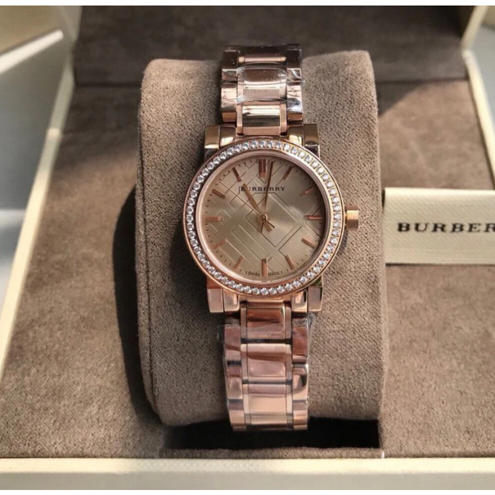 BURBERRY BU9225 WOMEN'S WATCH ROSE GOLD BRACELET ROSE GOLD DIAL