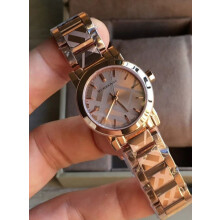 BURBERRY BU9235 WOMEN'S WATCH ROSE GOLD BRACELET ROSE GOLD DIAL