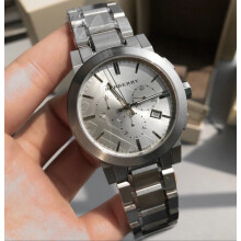 BURBERRY BU9350 MEN'S WATCH SILVER BRACELET SILVER DIAL SILVER CASE