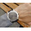 Burberry BURBERRY BU9359 MEN'S WATCH BLACK LEATHER STRAP GREY DIAL SILVER CASE 7