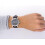 Burberry BURBERRY BU9359 MEN'S WATCH BLACK LEATHER STRAP GREY DIAL SILVER CASE 9