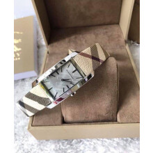 BURBERRY BU9406 WOMENS WATCH MULTICOLOUR STRAP SILVER DIAL SILVER CASE