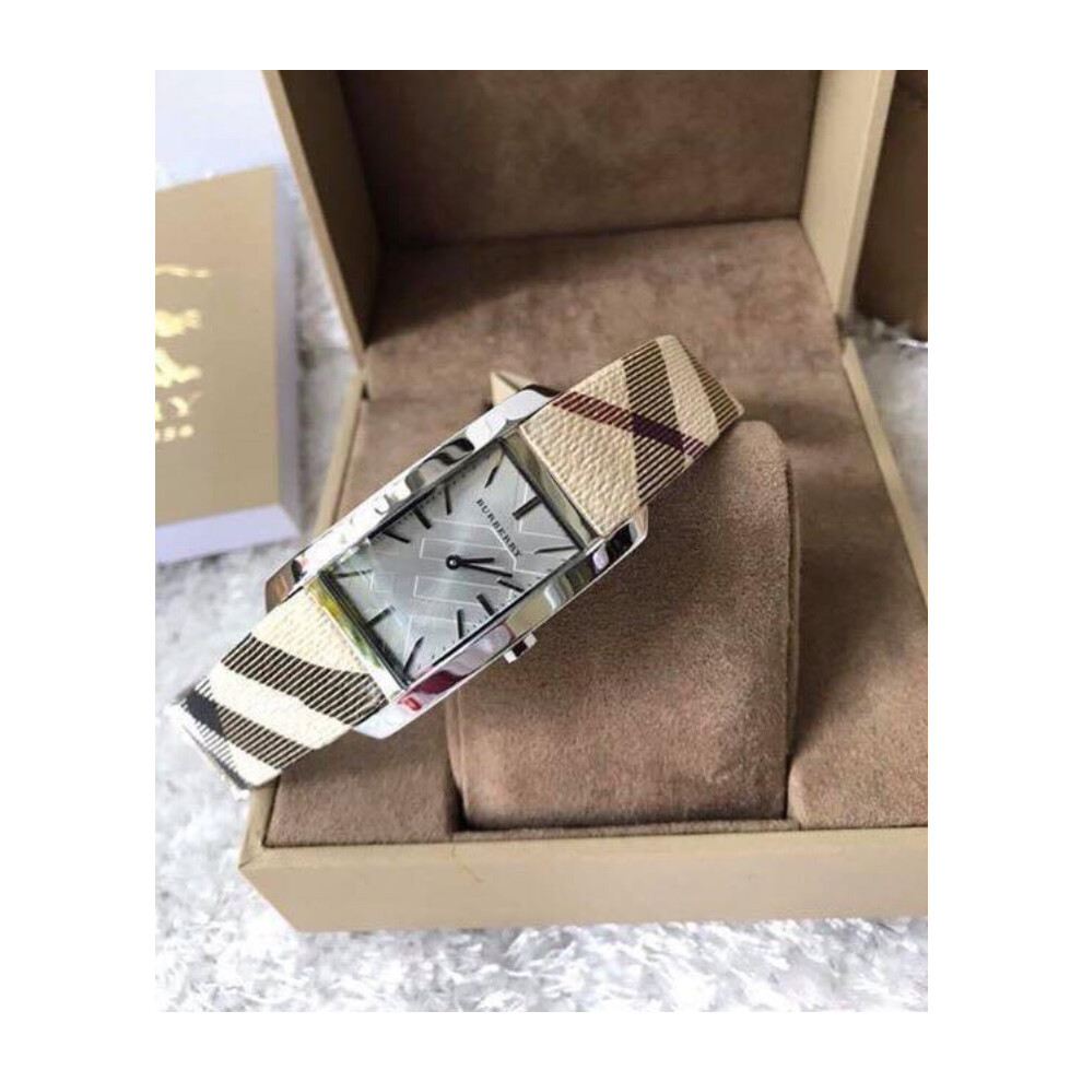 BURBERRY BU9406 WOMENS WATCH MULTICOLOUR STRAP SILVER DIAL SILVER CASE
