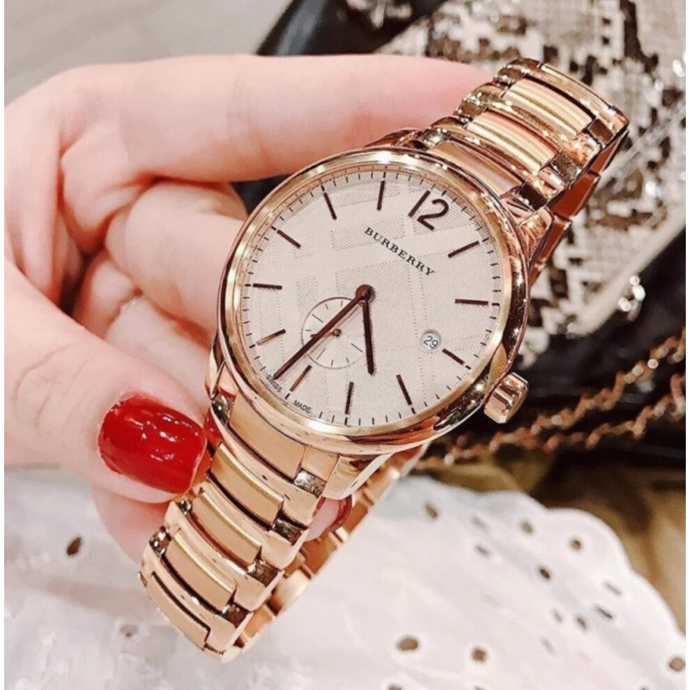 BURBERRY BU10013 MENS WATCH ROSE GOLD BRACELET ROSE GOLD DIAL