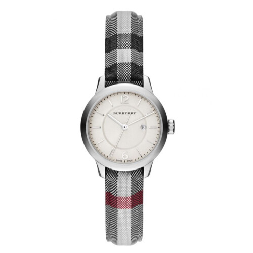 Burberry BURBERRY BU10103 WOMENS WATCH MULTICOLOUR STRAP WHITE DIAL SILVER CASE 1