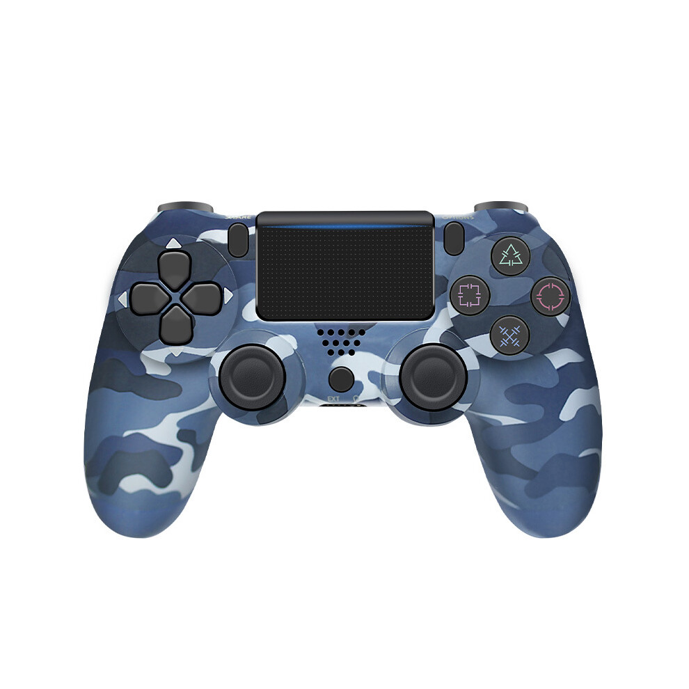 (Camouflage blue) PS4 Controller Wireless,Dual Vibration/6-Axis Motion Control/Multi Touch Pad/Audio Jack/Share Button, PS4 Controller Compatible with