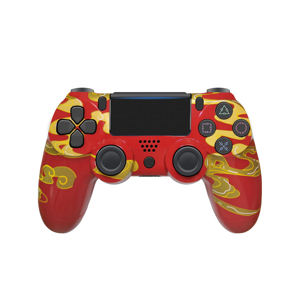 (Lucky Cloud Red) PS4 Controller Wireless,Dual Vibration/6-Axis Motion Control/Multi Touch Pad/Audio Jack/Share Button, PS4 Controller Compatible With