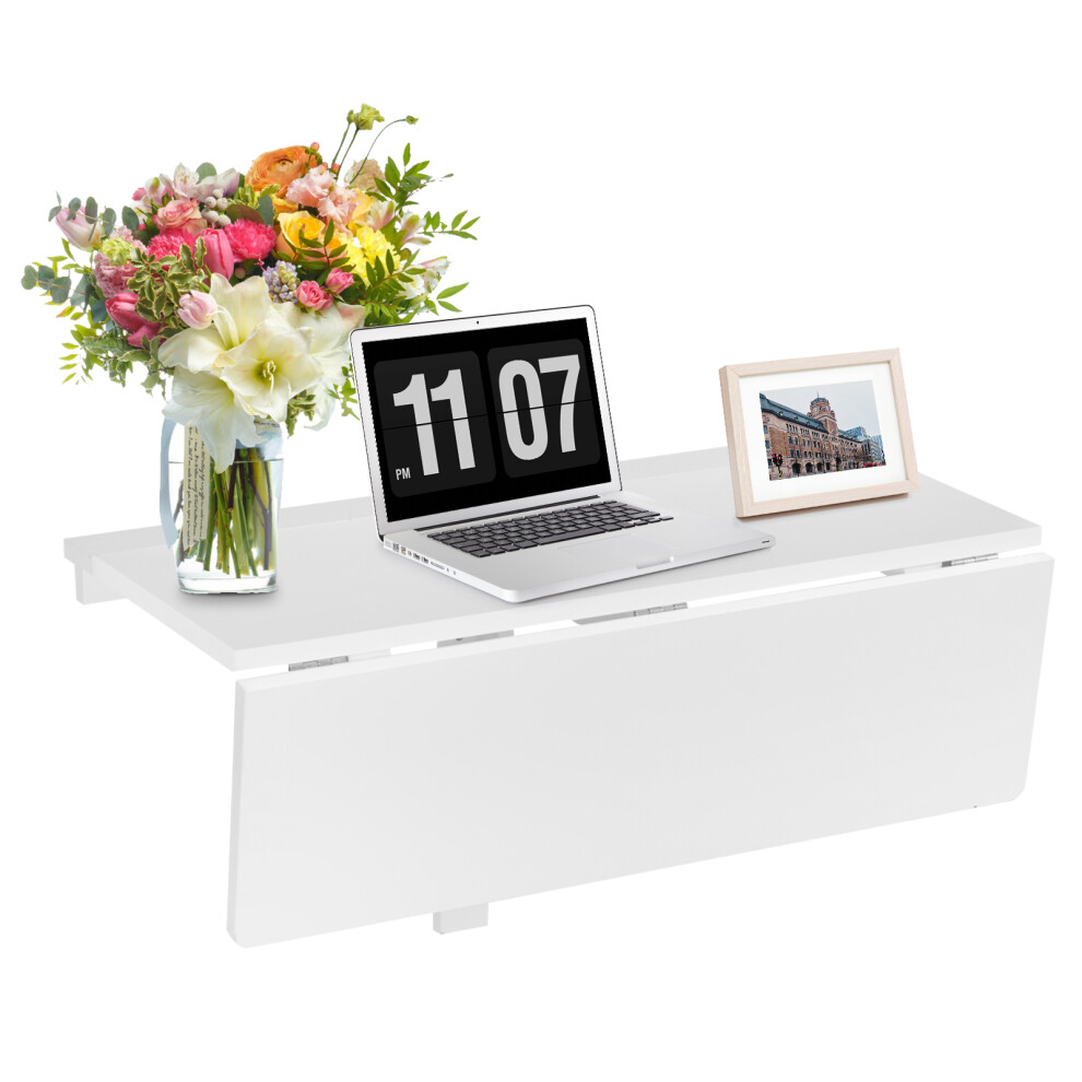 Wood Folding Wall-mounted Drop-leaf Table Kitchen Desk Dining Table