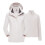 Living And Home (Ivory White, S) Classic 3 in 1 Waterproof Windproof Jacket Hardshell Jacket with Fleece Lining 3
