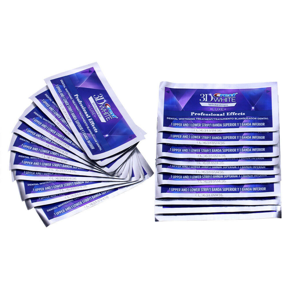 1 Box Crest3D White Whitestrips Professional Whitening Effect 20 Pouch