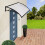 L150*W100*H28 Window Door Awning Canopy with Brackets 1