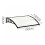 L150*W100*H28 Window Door Awning Canopy with Brackets 6