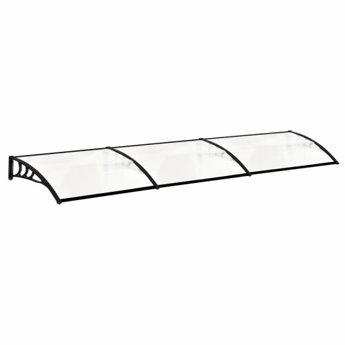 L270*W100*H28 Window Door Awning Canopy with Brackets 1