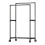 Living And Home Double Rod Metal Clothes Rack on Wheels, 115cm 3