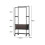 Living And Home Double Rod Compact Clothes Rack with Wheels and Laundry Basket 148cm 6