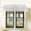 Window Awning Front Door Canopy Rain Shelter 190CM, White 1