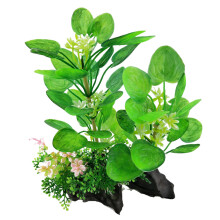 Swell Green Banyan Leaves Artifical Plant Aquarium Décor