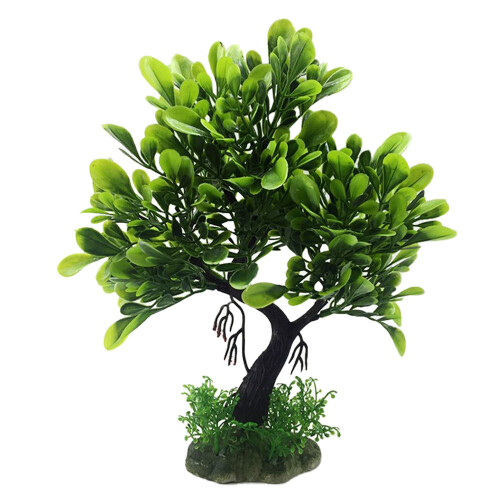 Swell Light Green Olive Tree Artificial Plant Aquarium Décor