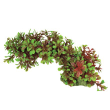 Swell Green & Red Trailing Leaves Artificial Plant Aquarium Décor