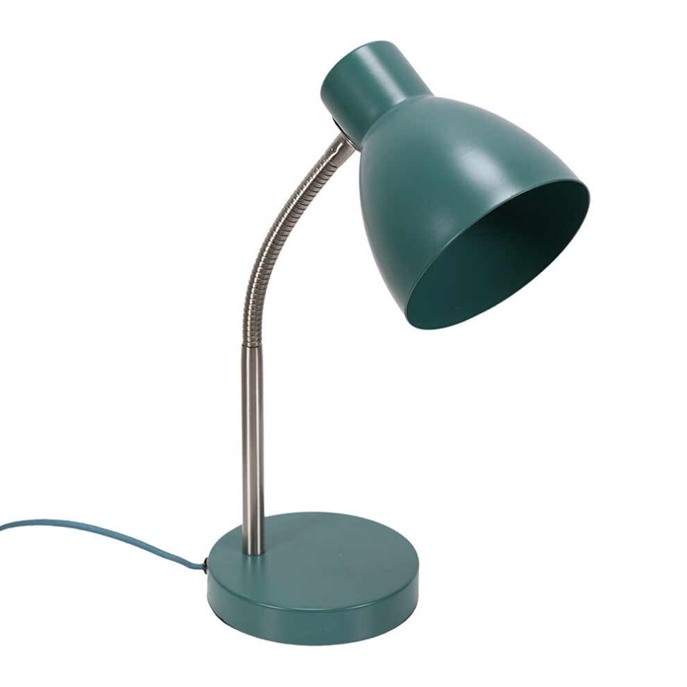 ValueLights Keela Teal Adjustable Flexi Desk Table Lamp with LED Bulb