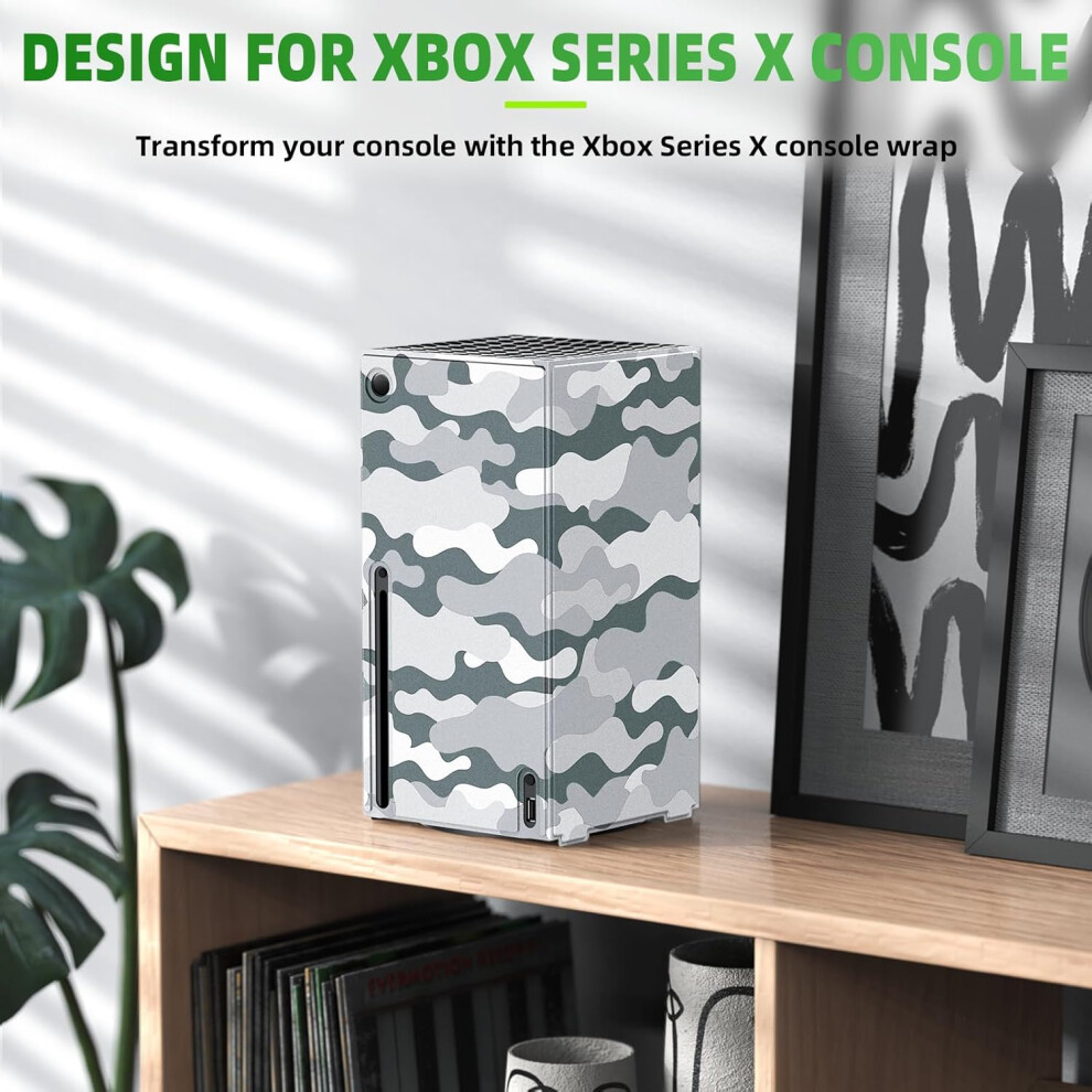 Pu Protective Shell Dustproof Case Cover For Xbox Series ( Camouflage) Grey 9417278168911