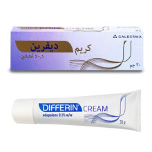 Galderma Differin 0.1% Cream - 30g for Clear Skin and Acne Control, Dermatologist-Recommended Acne Solution