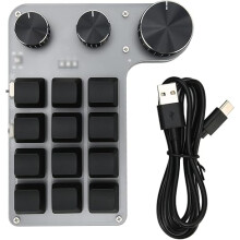 Programmable Shortcut Key RGB Mini Keypad for PC Macbook (Black wireless)