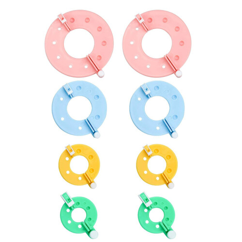 8Pcs Pompom Making Kit 4 Sizes Pom Pom Making Kit Fluffy Ball Making Kit 1
