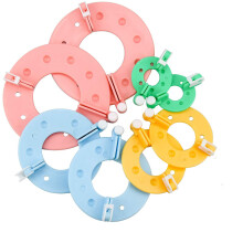 8Pcs Pompom Making Kit 4 Sizes Pom Pom Making Kit Fluffy Ball Making Kit