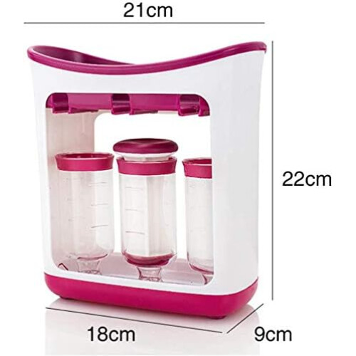 Squeeze station, squeeze maker including storage bags 1