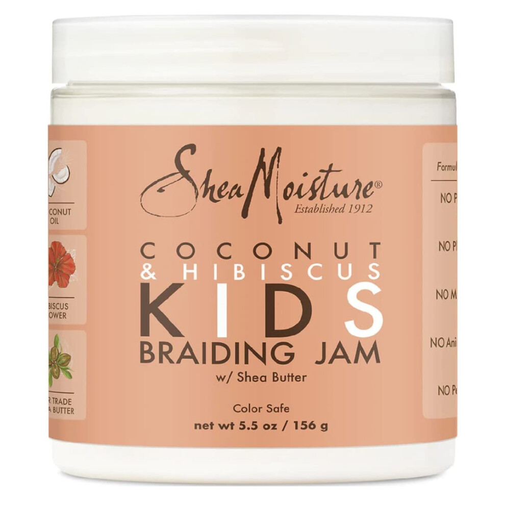 Shea Moisture Coconut & Hibiscus Kids Braiding Jam 5.5 Ounce