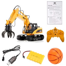 Huina 1571 1:14 Scale Metal RC Grabber Excavator Construction Vehicle Toy gI