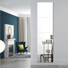 (4pcs, 40*40cm) Acrylic Adhesive Wall Mirror Tiles