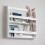 Noa and Nani Hakan Display 2 Shelf Bookcase Wall Mounted in Classic White 1