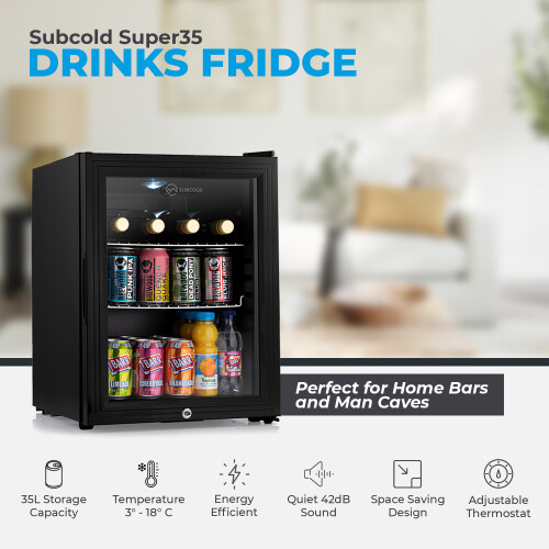 Subcold Subcold Beer Fridge 35L | Table-Top Mini Fridge | Super35 LED Black 2