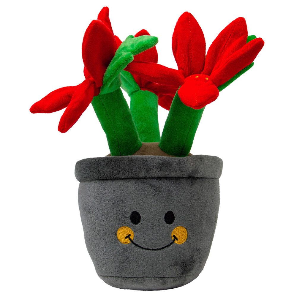 Ancol Henrietta Poinsettia Christmas Dog Toy For Cuddling Gentle Play