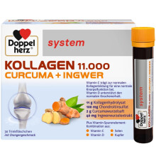 DOPPELHERZ System KOLLAGEN 11000 30x 25ml Beauty COLLAGEN Turmeric & Ginger