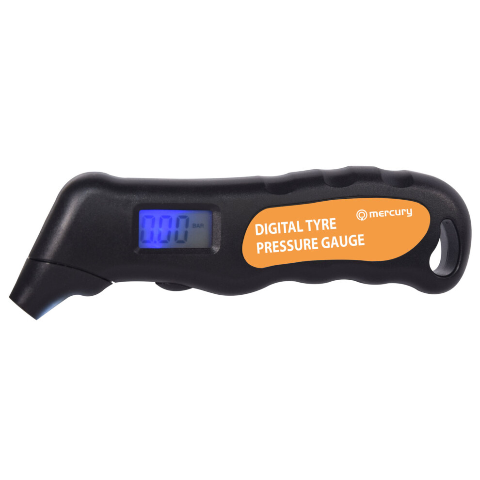 Digital Tyre Pressure Gauge 100 Psi 4 Unit Settings With Backlit Lcd And Non-Slip Grip For Car Truck Bicycle 5015972231548