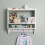 Noa and Nani Hege Double Shelf with Coat Hook in Classic White 4