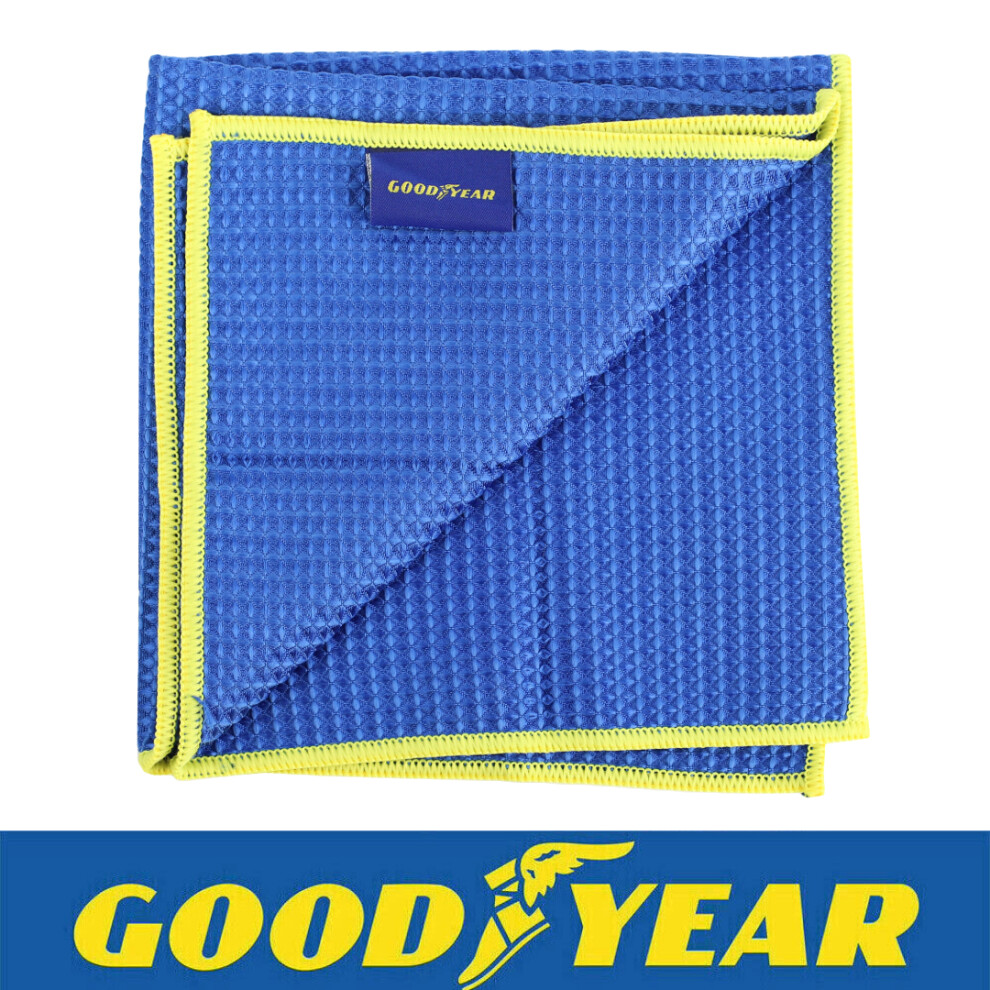 Goodyear Microfibre Car Drying Towel Absorbent Large Edgeless Detailing Cloth 5055441452197