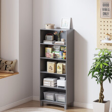 (5-tier, Grey) 5/6 Tier Bookcase Shelves Wooden Storage Display Unit Stand