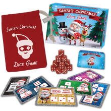 Stocking Filler SANTAS CHRISTMAS DICE GAME Children Family Kids Christmas Party Christmas Office Party Christmas Family Game Christmas eve box fillers