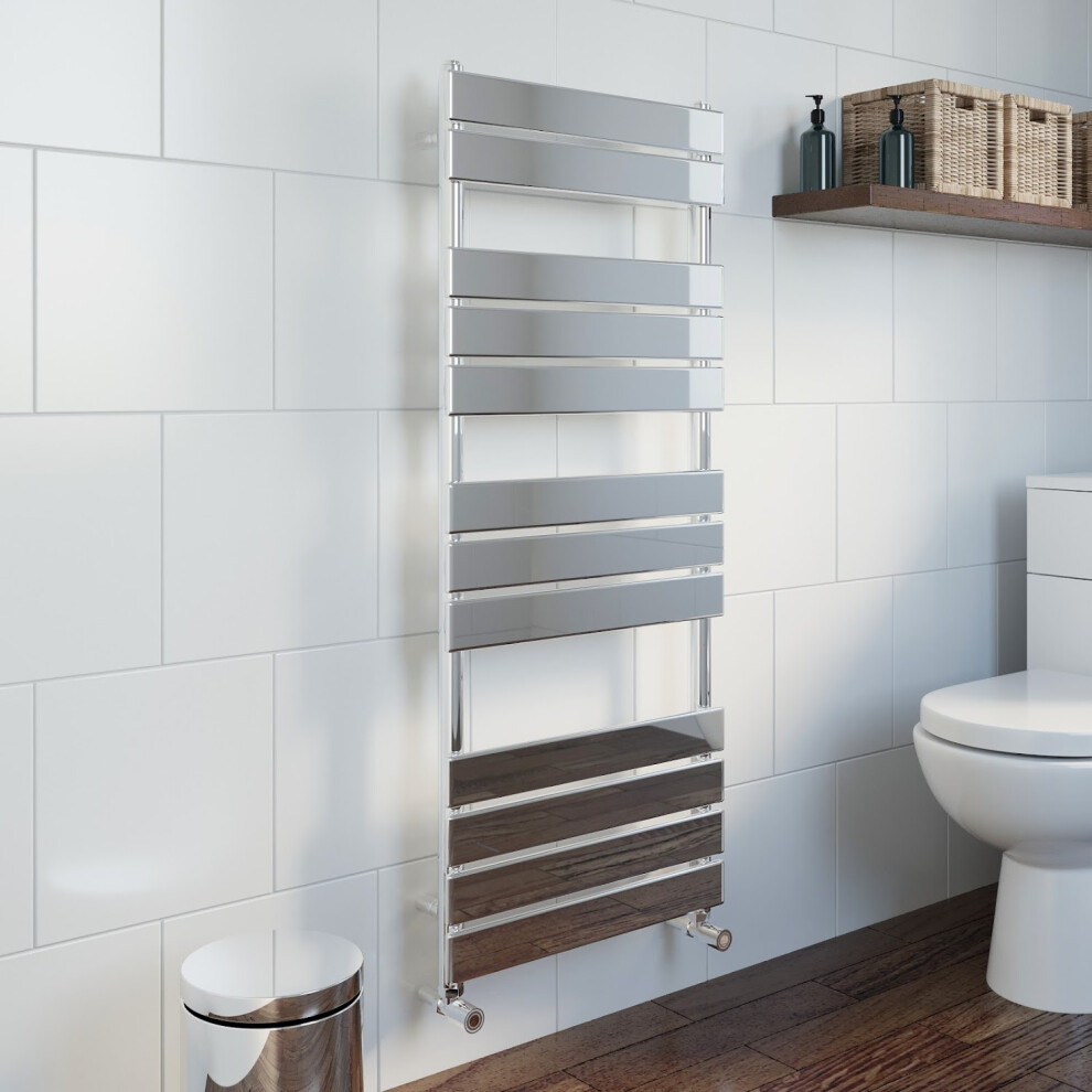 (Chrome, 1200 X 500Mm) Heatsync Bathroom Heated Towel Rail Radiators Central Heating Radiators 5056806110622