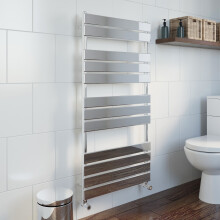 (Chrome, 1200 x 600mm) Heatsync Bathroom Heated Towel Rail Radiators Central Heating Radiators