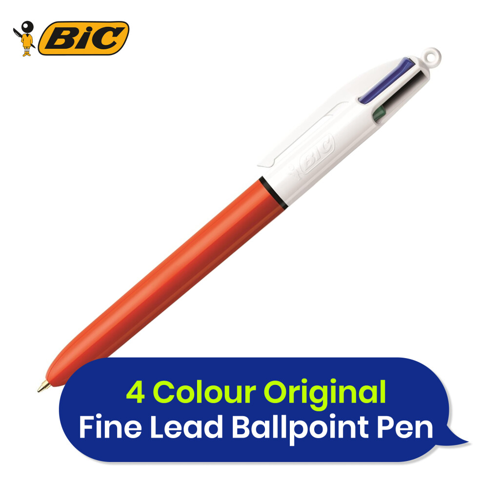 BIC 4 Colour Original Fine Point Ballpoint Pen 0.8 mm Pack of 1